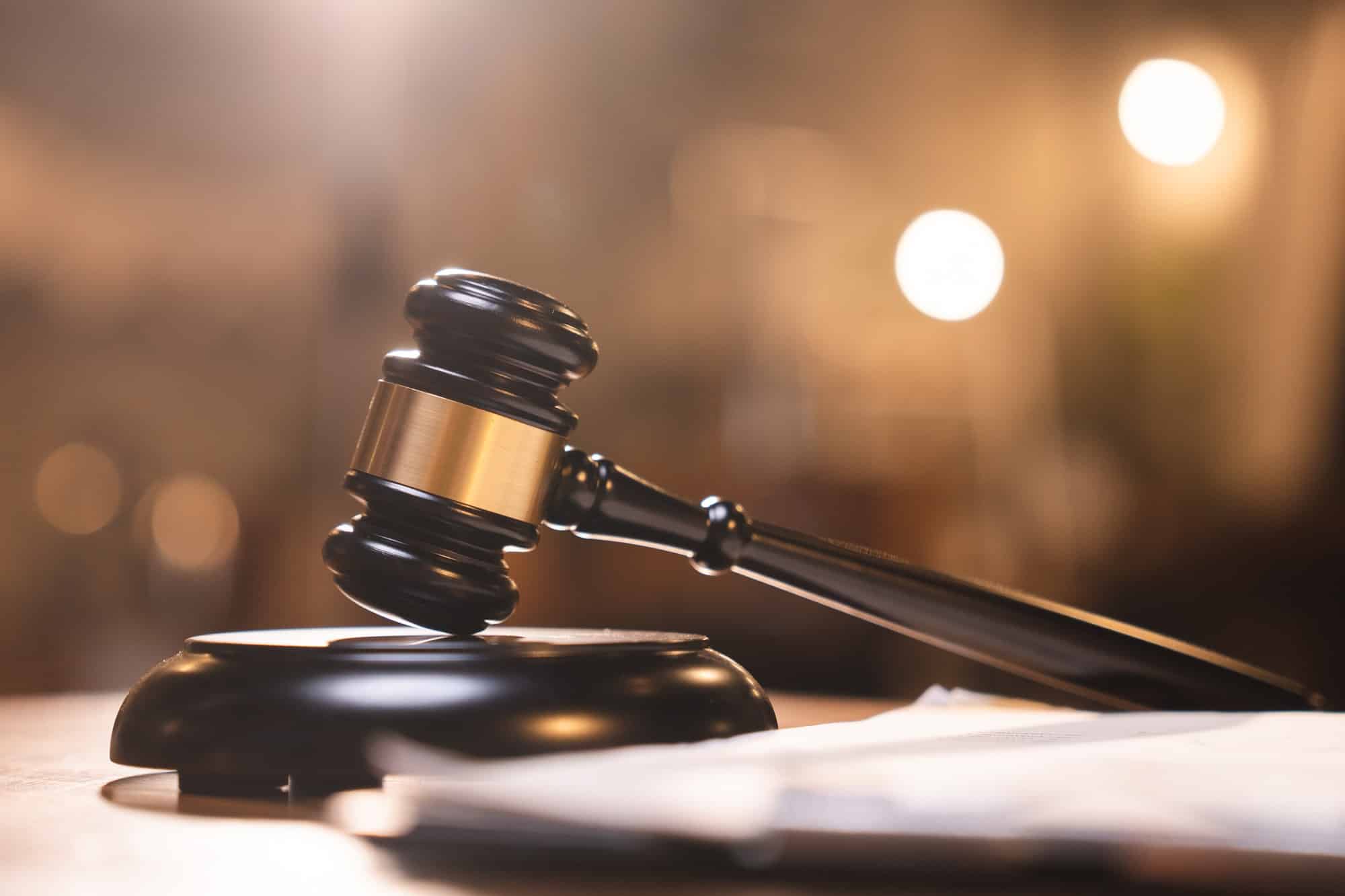 Assault & Violence 1 law and authority lawyer, judgment gavel hammer in court courtroom for crime judgement