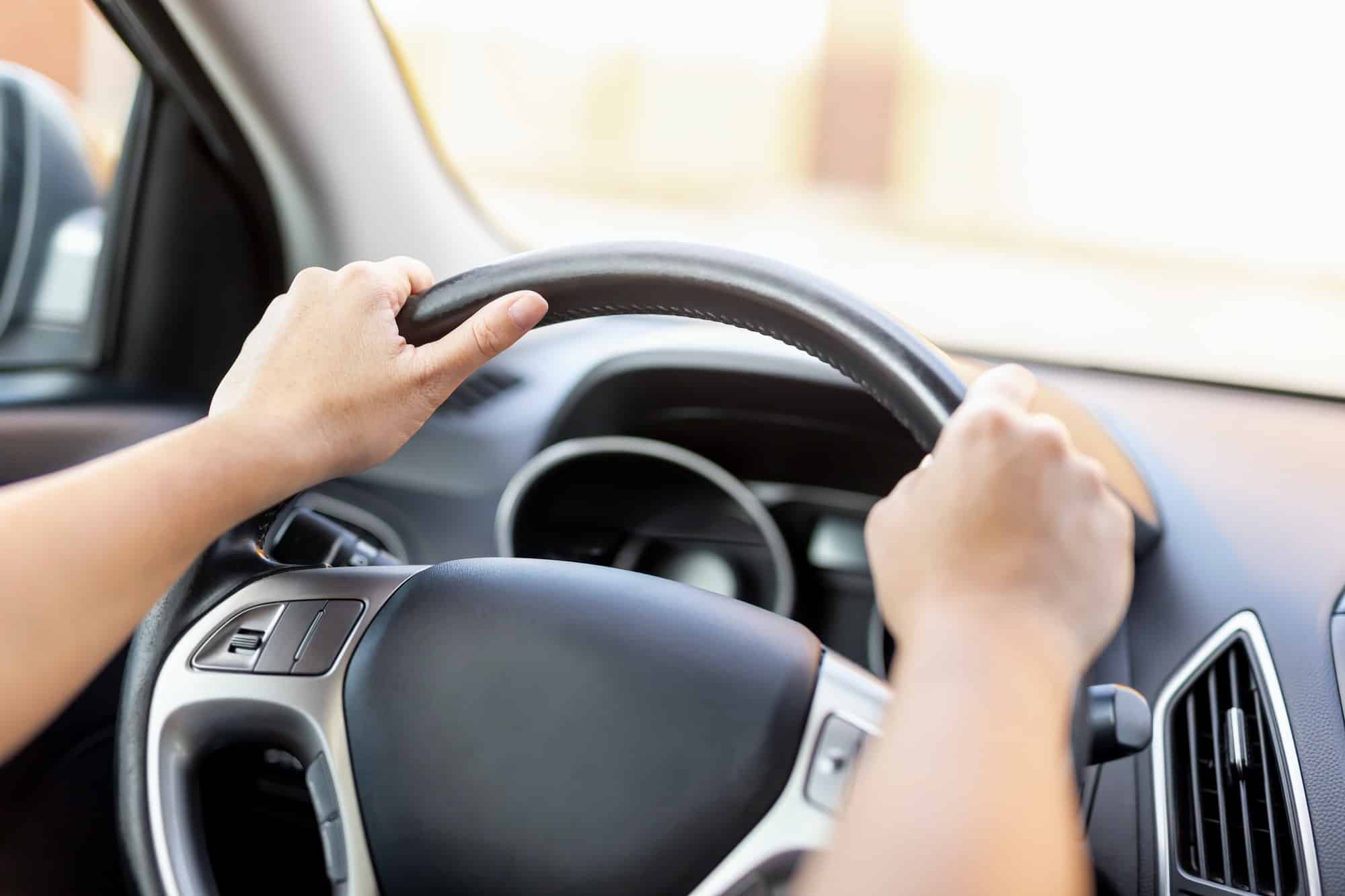 Driving Offences 1 Woman driving a car